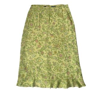 SALE J.H. Collectibles spring green floral print skirt Sz 14